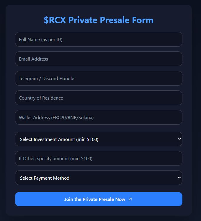 Fill Out the Form
